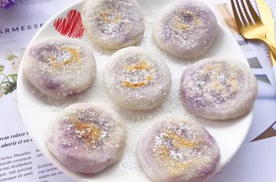紫薯芋泥年糕的做法-宝宝紫薯的吃法：紫薯芋泥年糕图片