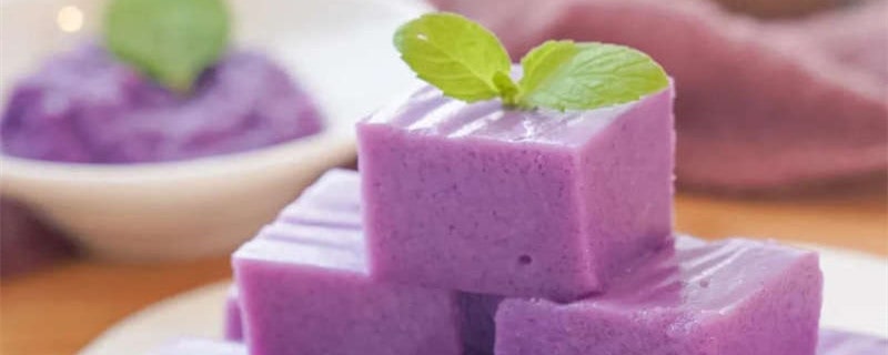 紫薯糯米凉糕的做法-紫薯凉糕的做法 两岁宝宝食谱图片